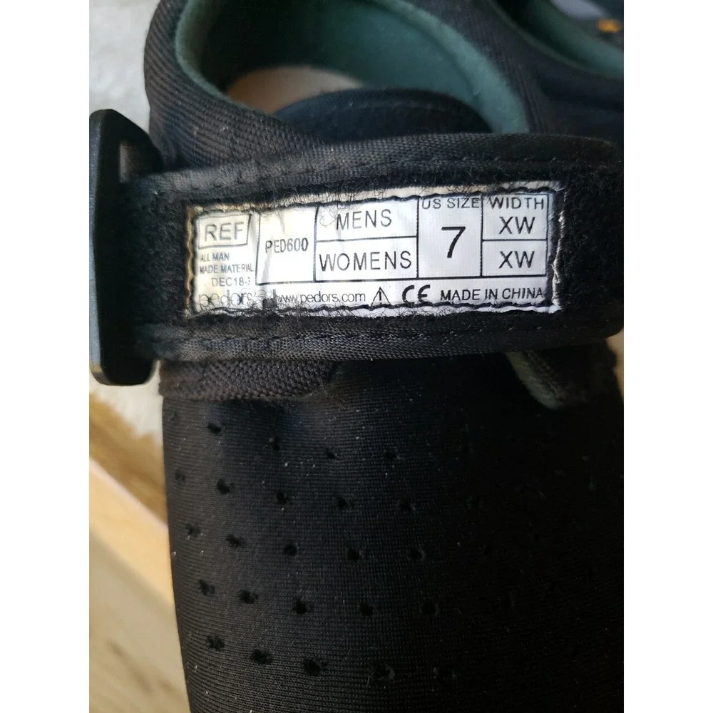 Pedors Classic 600 Stretch Orthopedic Comfort Shoe Womens Size 7 EX WIDE Black
